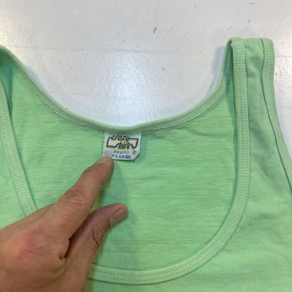 VINTAGE CRAZY SHIRTS HAWAII LAGUNA BEACH CANNIBAL CAFE TANK TOP T SHIRT Mens XL - Picture 4 of 5